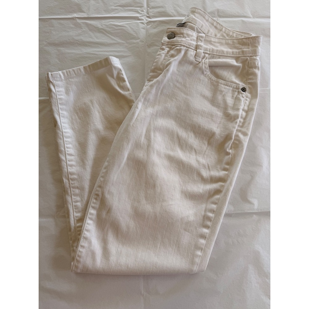 Tommy Bahama Jeans Women 4 White Excellent Tencel Blend Straight Leg Pants